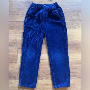 Boys cobalt blue velvet pants